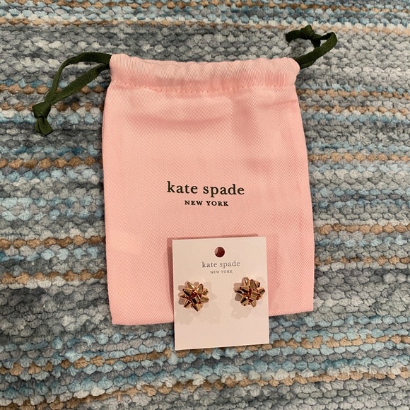 kate spade Jewelry - KATE SPADE bourgeois bow studs (rose gold)